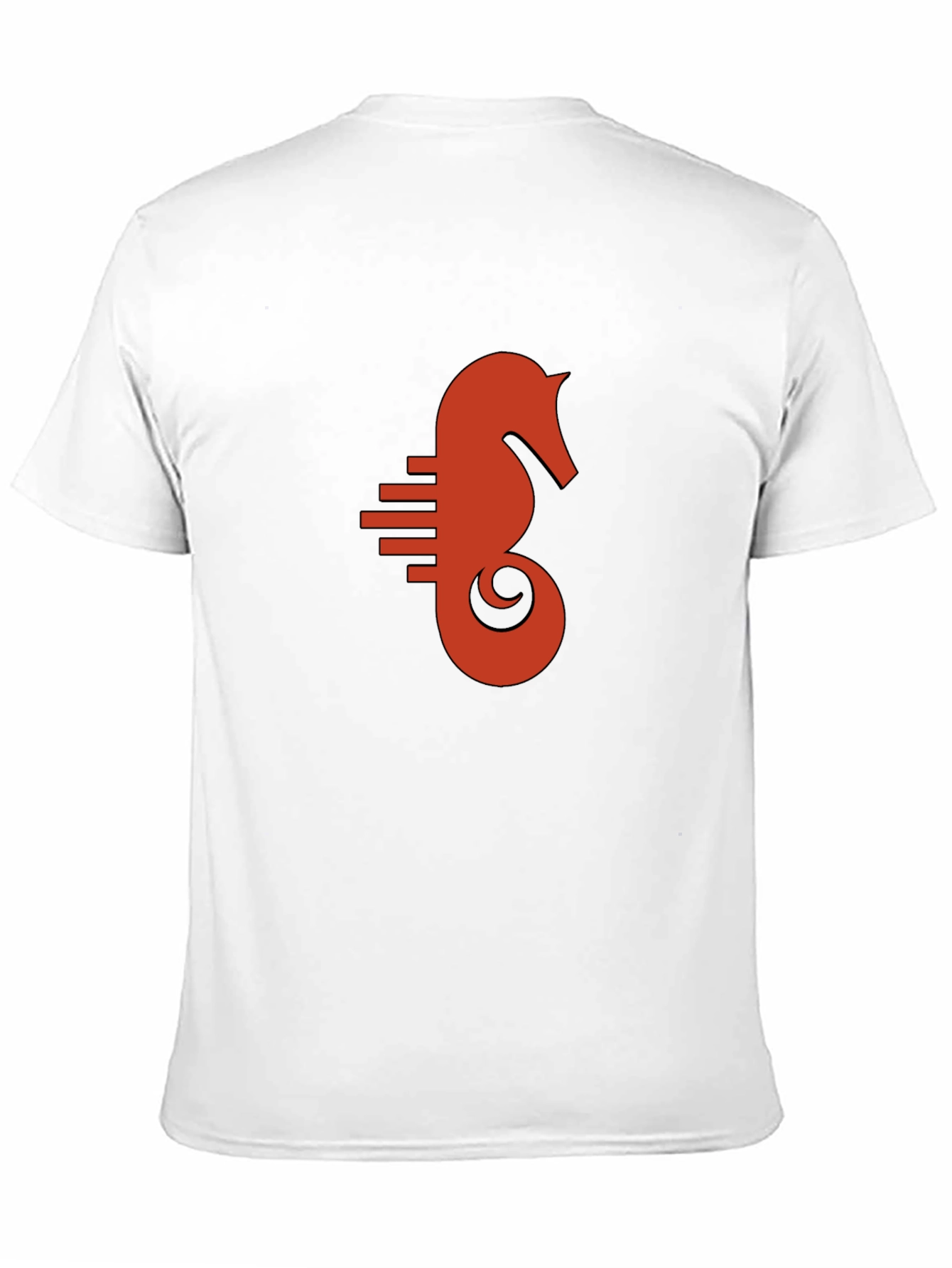 Seahorse Graphic Tee - Black Cotton Comfort