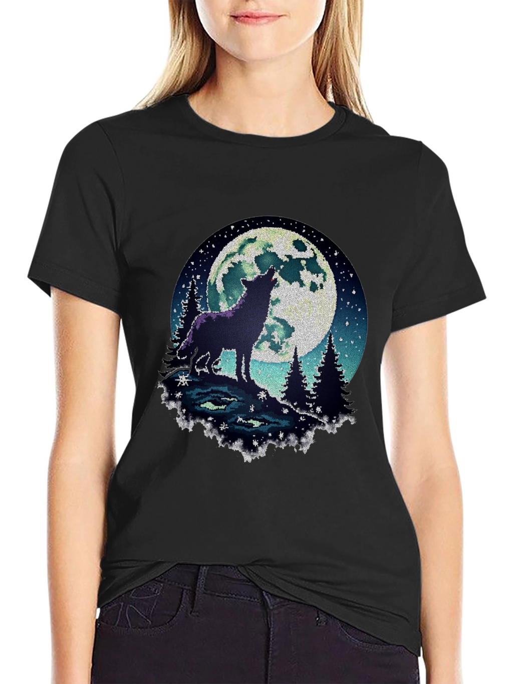 Wolf Moon T-Shirt - Mens Graphic Tee