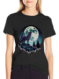 Wolf Moon T-Shirt - Mens Graphic Tee