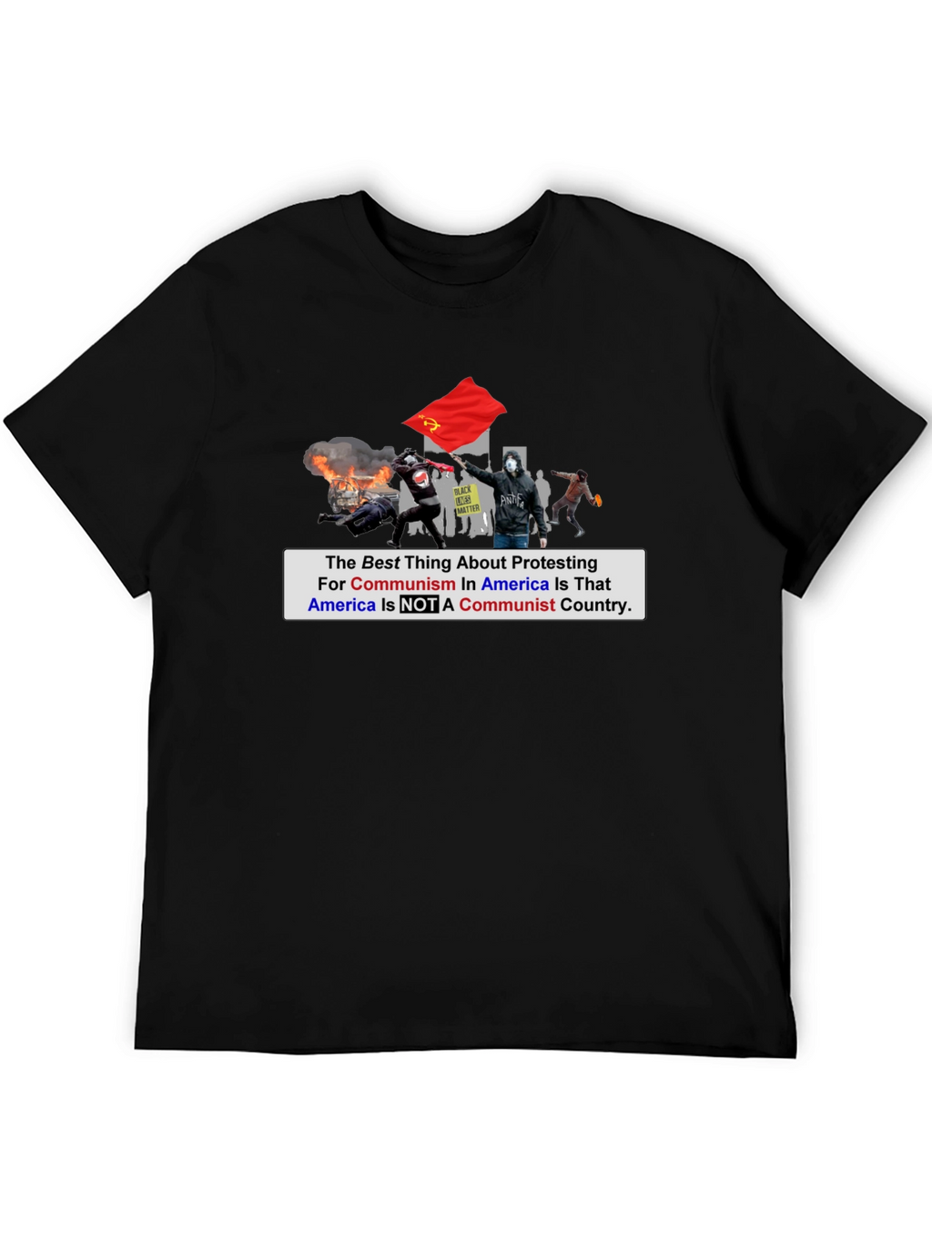 Anti-Communism Protest T-Shirt Political Statement Tee