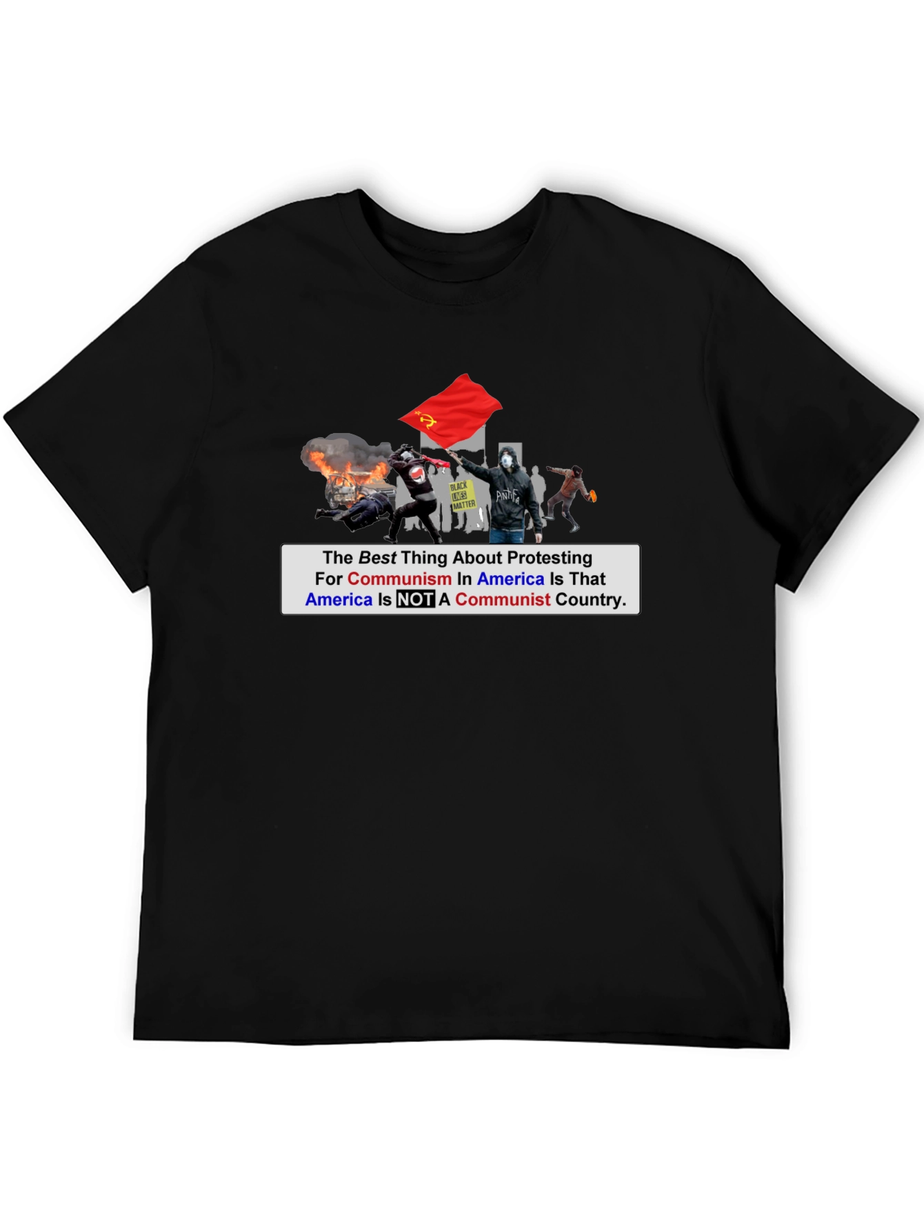 Anti-Communism Protest T-Shirt Political Statement Tee