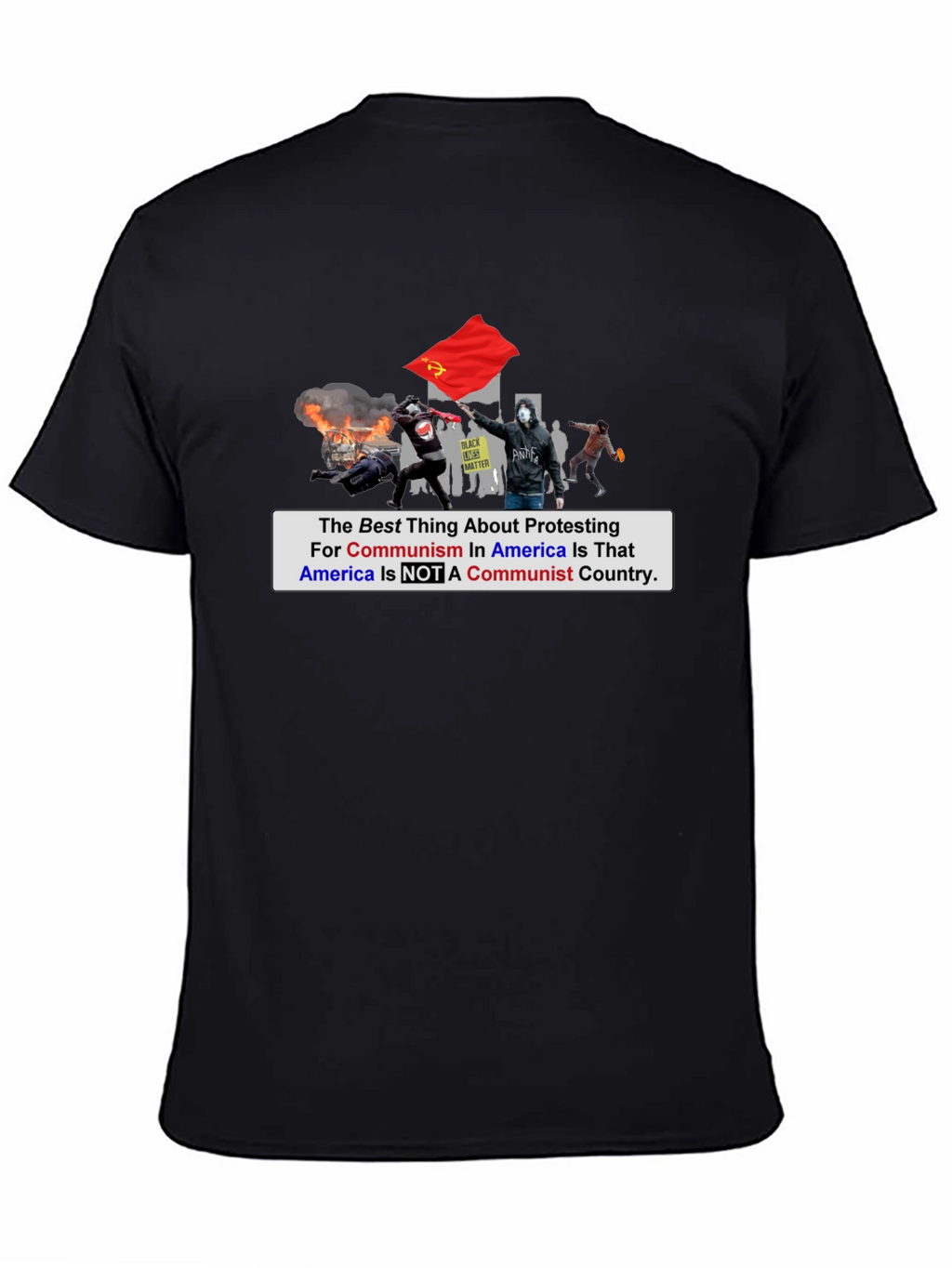 Anti-Communism Protest T-Shirt Political Statement Tee