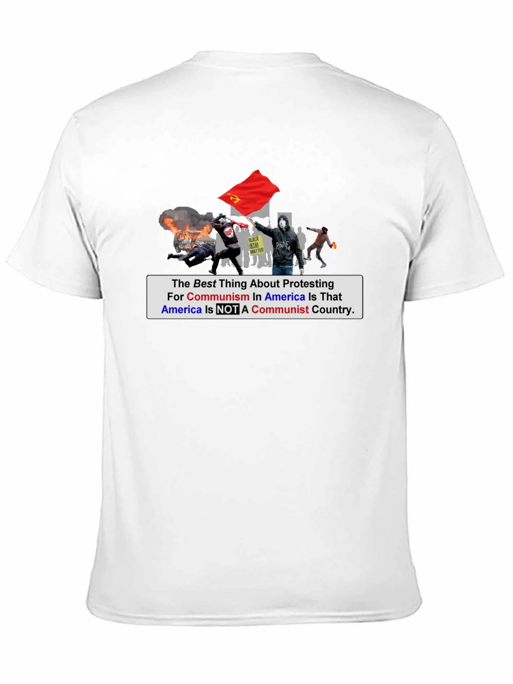Anti-Communism Protest T-Shirt Political Statement Tee