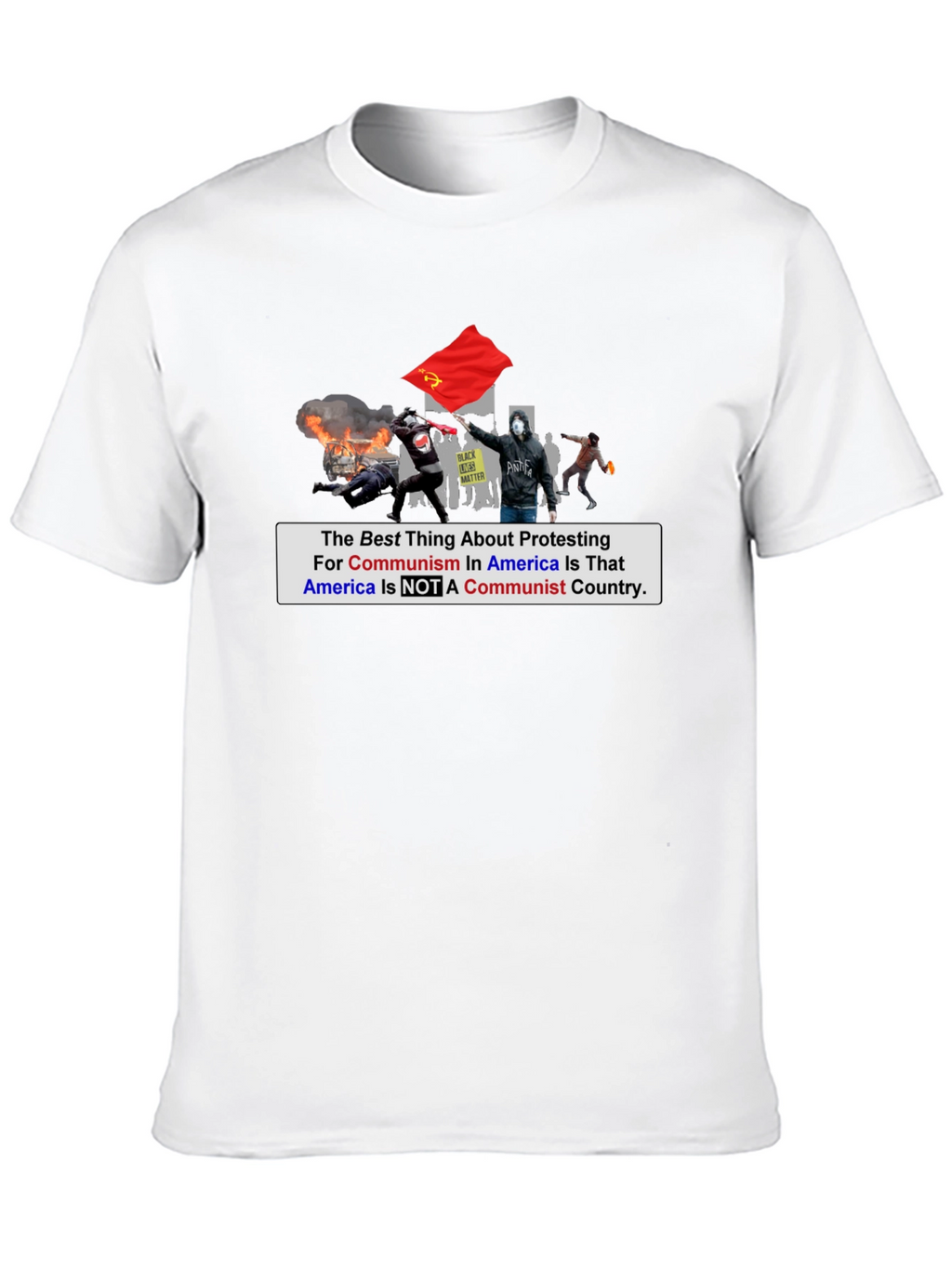 Anti-Communism Protest T-Shirt Political Statement Tee