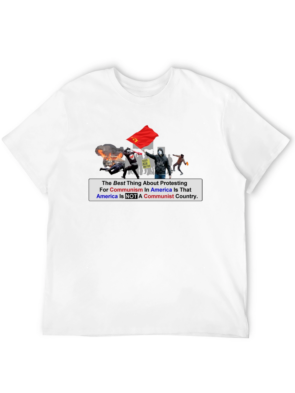 Anti-Communism Protest T-Shirt Political Statement Tee