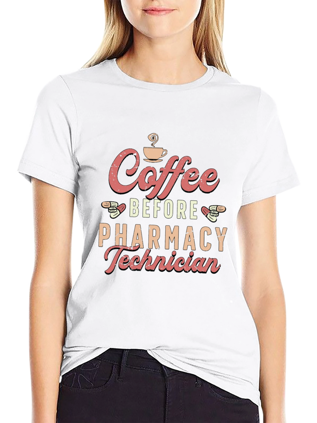 Coffee Before Pharmacy Technician T-Shirt