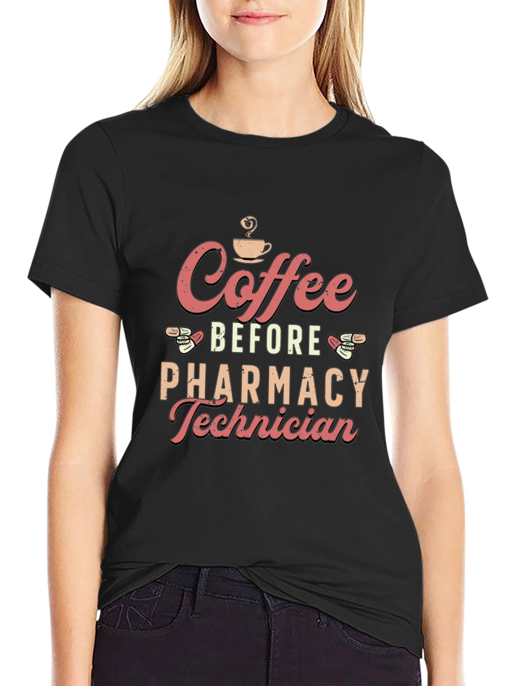 Coffee Before Pharmacy Technician T-Shirt