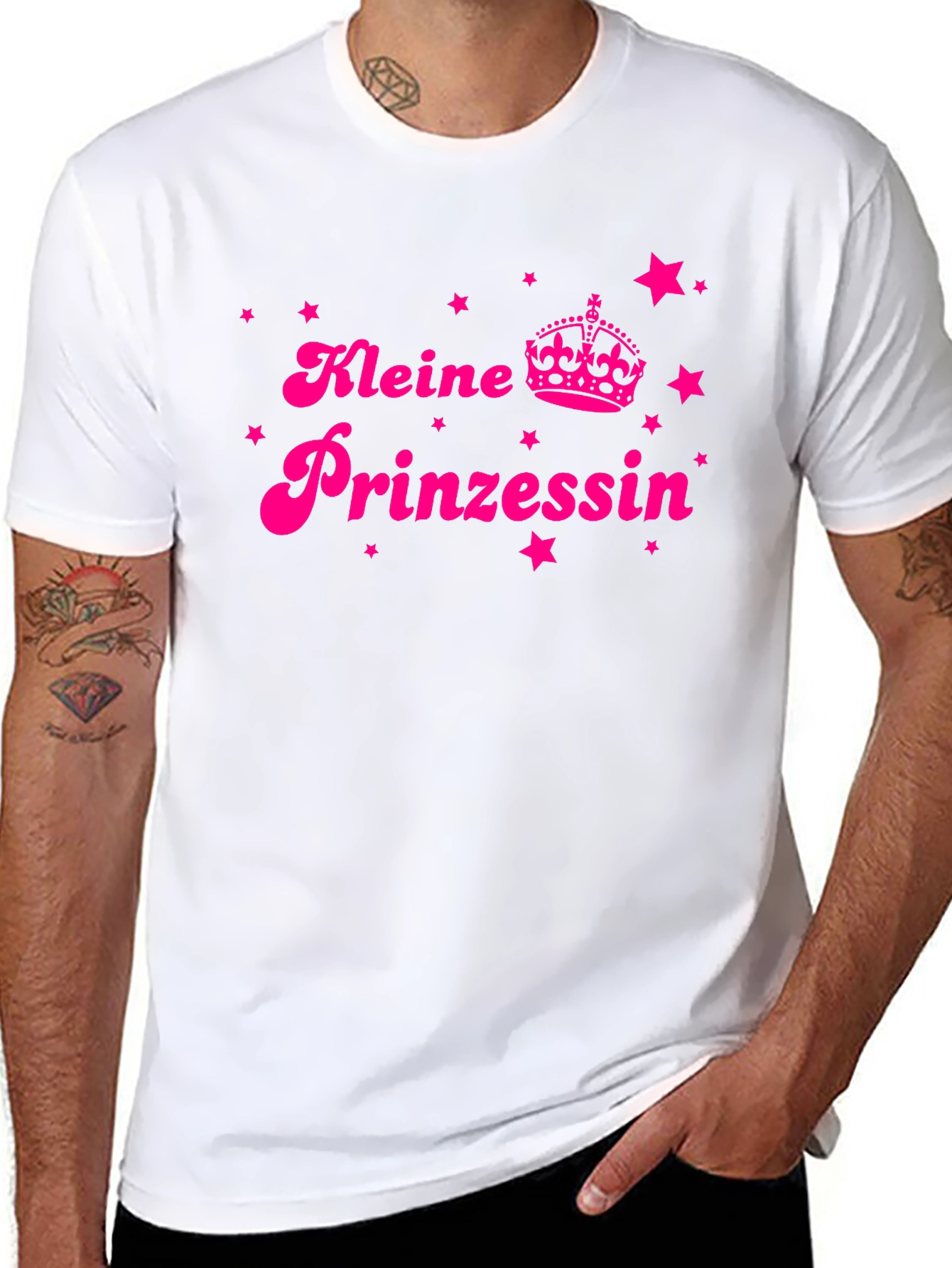 Kleine Prinzessin Black T-Shirt - Cute German Princess Design