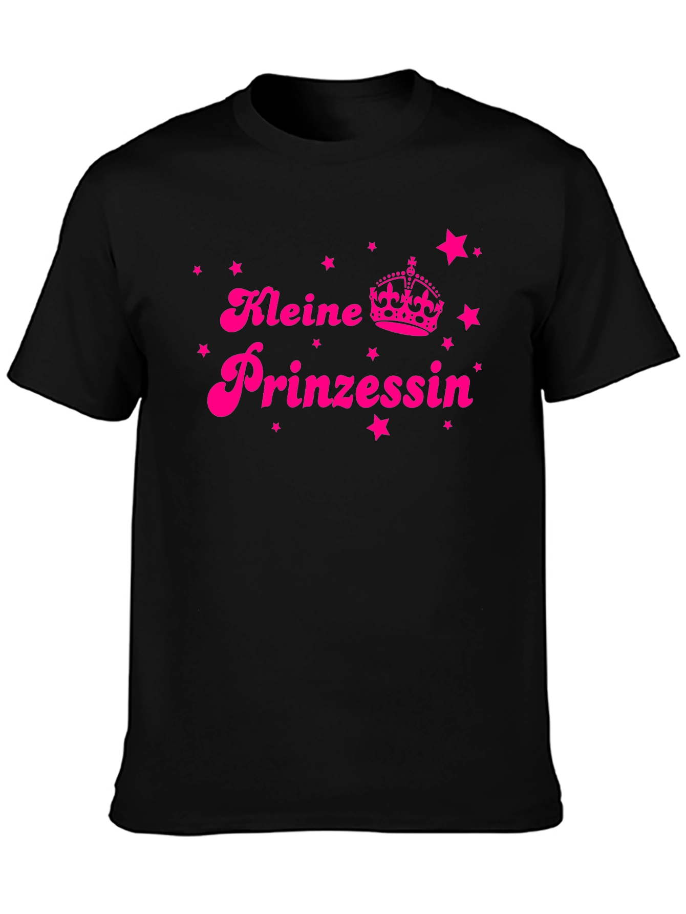 Kleine Prinzessin Black T-Shirt - Cute German Princess Design