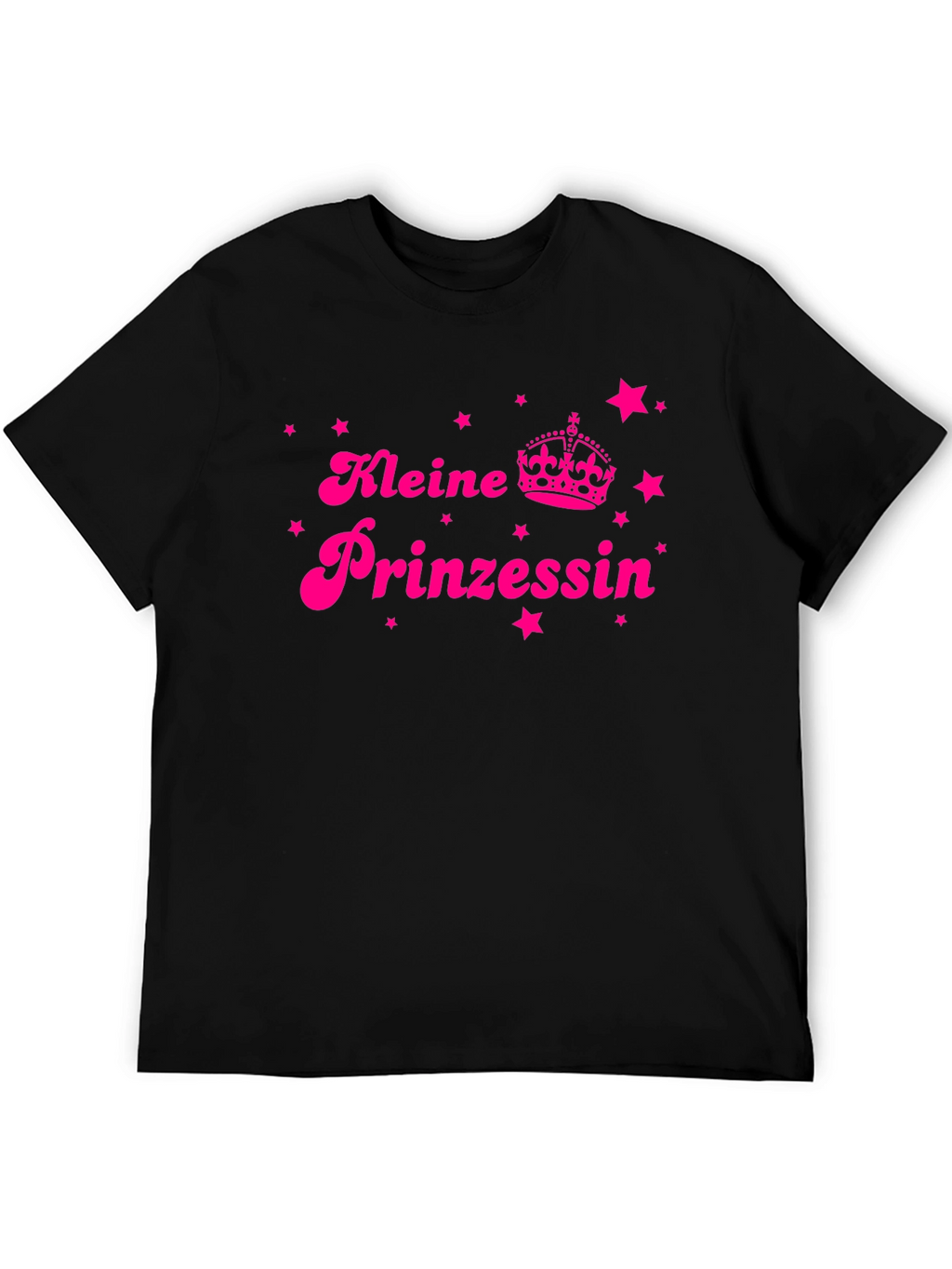 Kleine Prinzessin Black T-Shirt - Cute German Princess Design