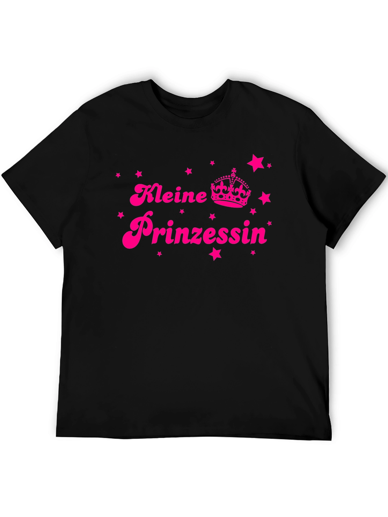 Kleine Prinzessin Black T-Shirt - Cute German Princess Design