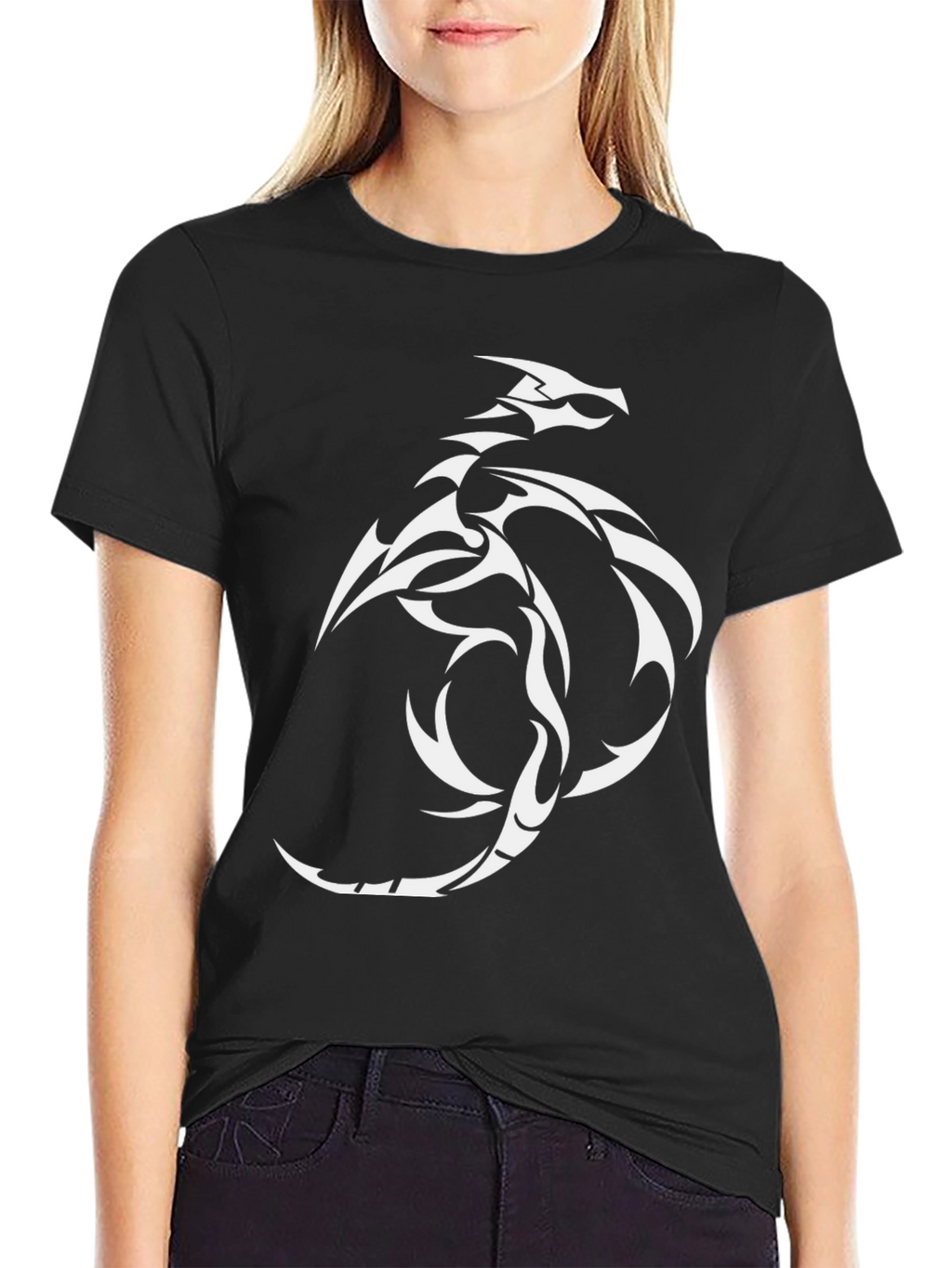 Dragon Tattoo Style Graphic T-Shirt