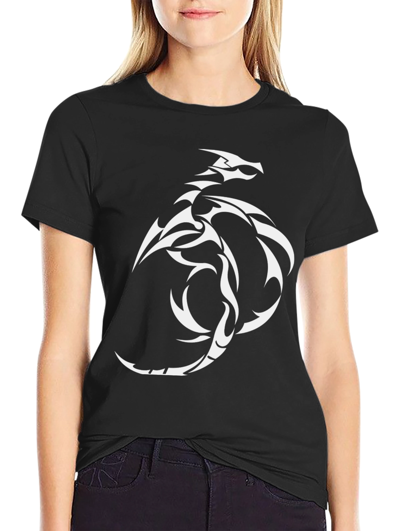 Dragon Tattoo Style Graphic T-Shirt
