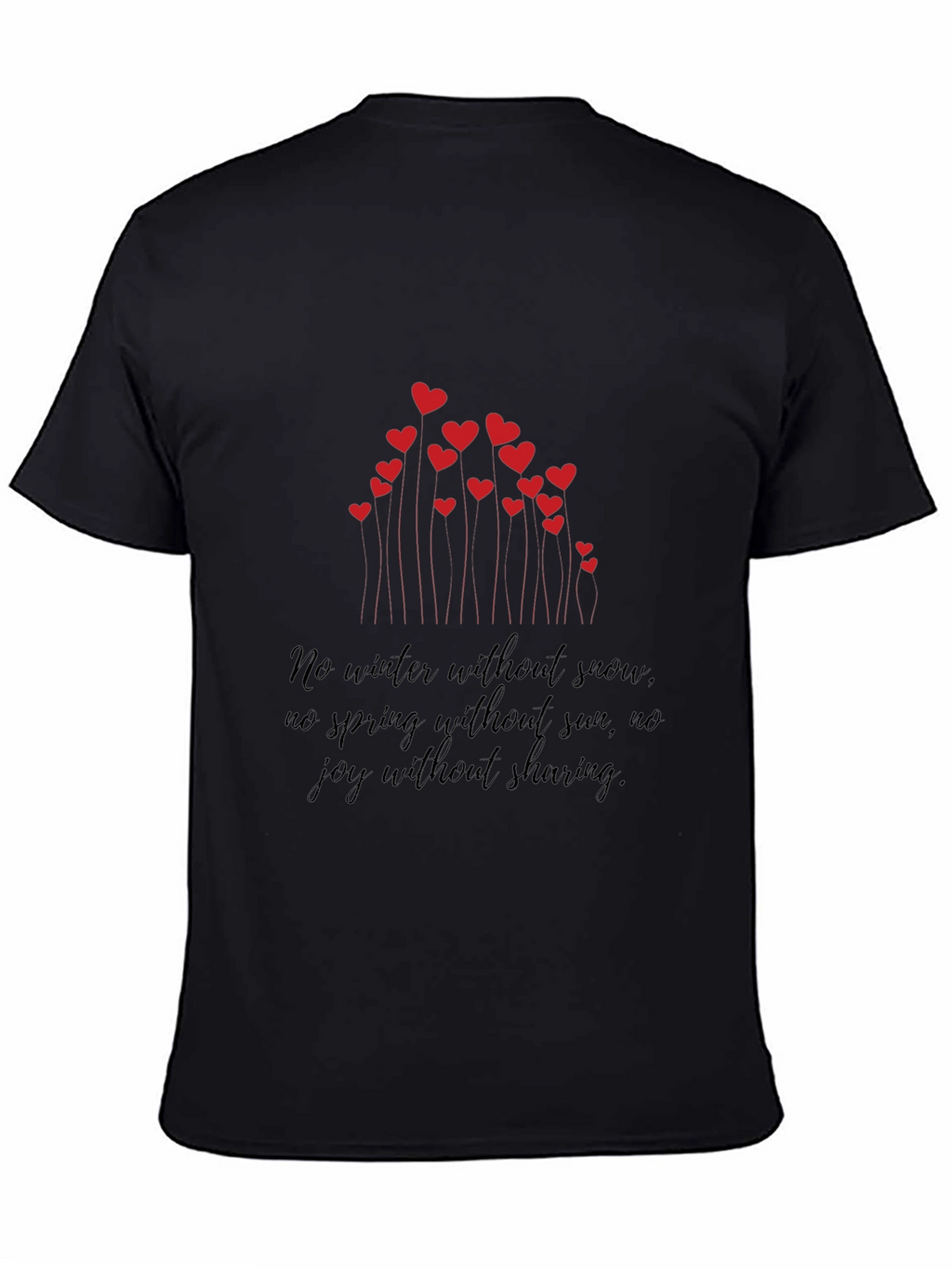 Heart Bloom Graphic Tee - Inspirational Quote Shirt