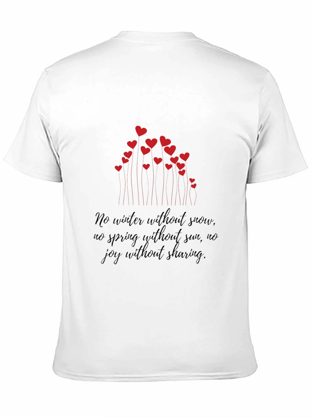 Heart Bloom Graphic Tee - Inspirational Quote Shirt