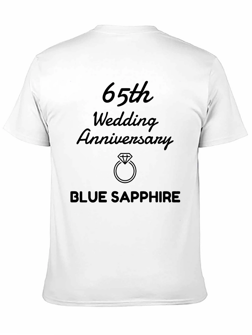 65th Wedding Anniversary Blue Sapphire T-Shirt
