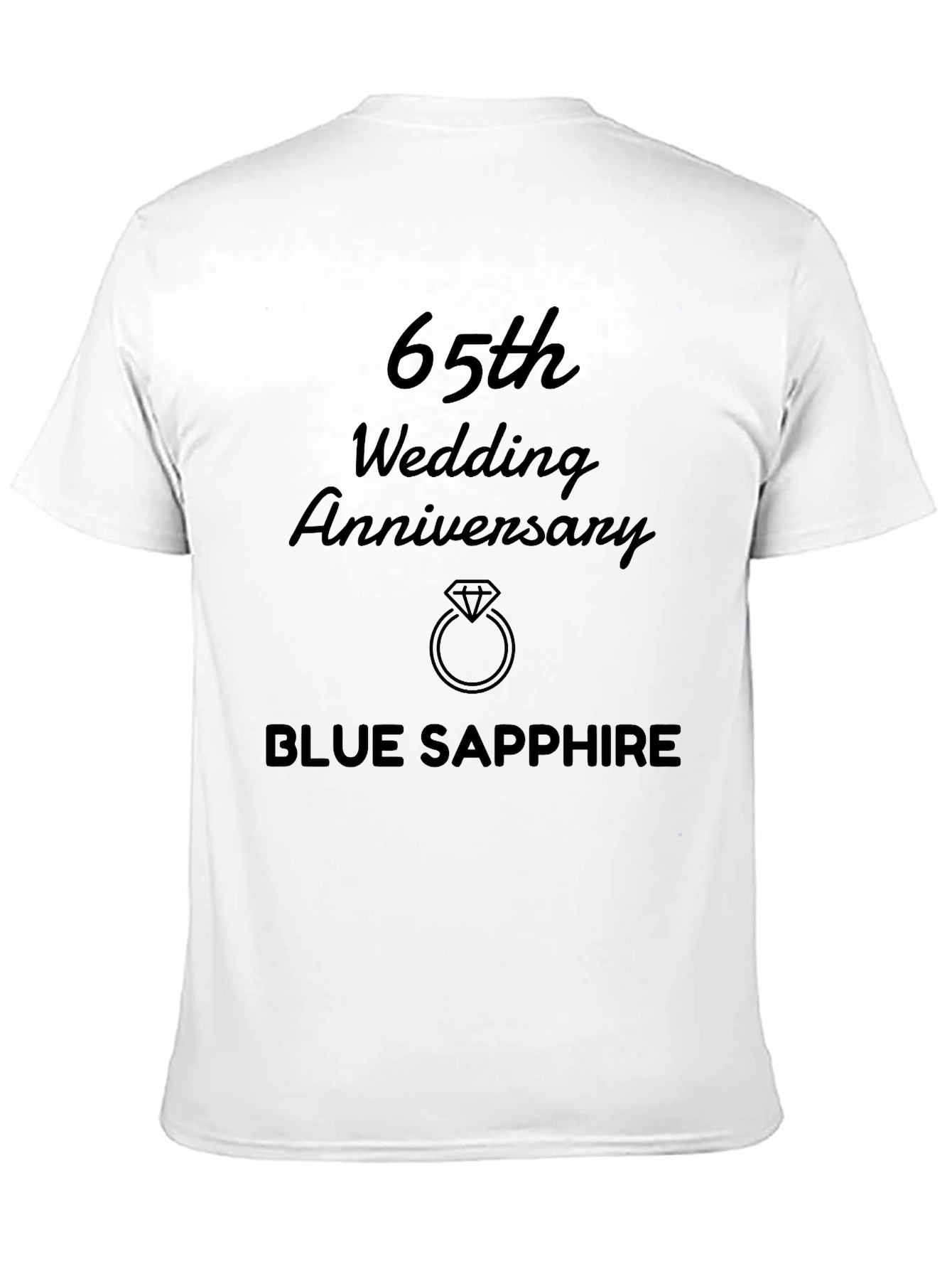 65th Wedding Anniversary Blue Sapphire T-Shirt