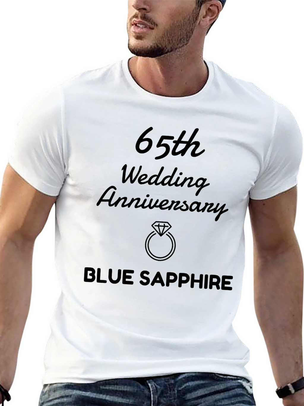 65th Wedding Anniversary Blue Sapphire T-Shirt