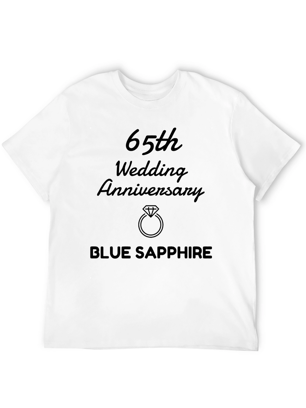 65th Wedding Anniversary Blue Sapphire T-Shirt