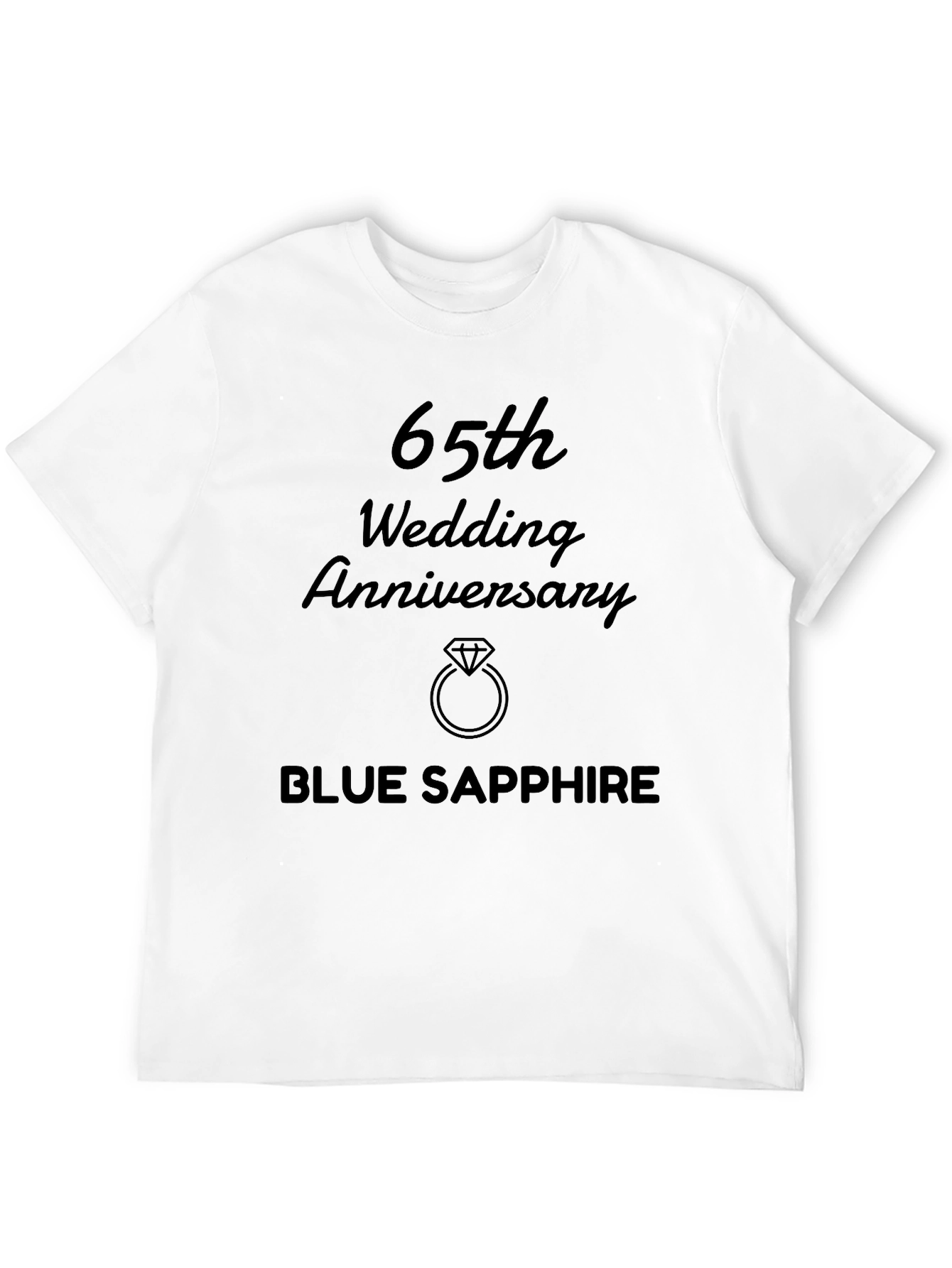 65th Wedding Anniversary Blue Sapphire T-Shirt