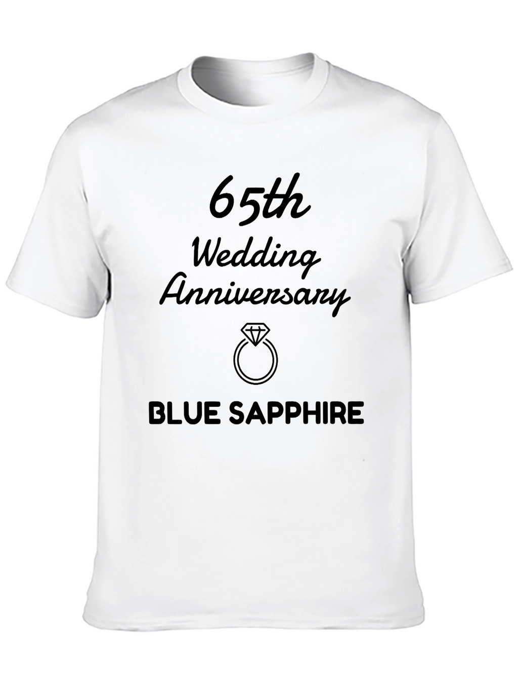 65th Wedding Anniversary Blue Sapphire T-Shirt