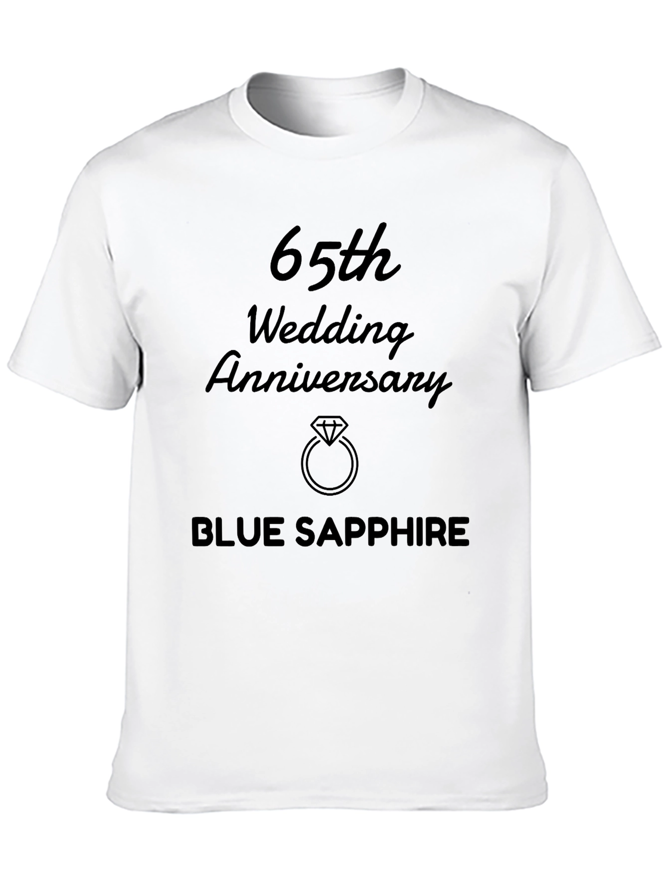 65th Wedding Anniversary Blue Sapphire T-Shirt