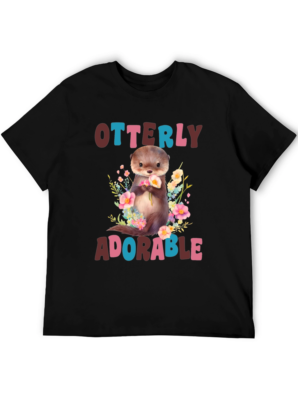 Otterly Adorable Graphic T-Shirt - Cute Animal Tee