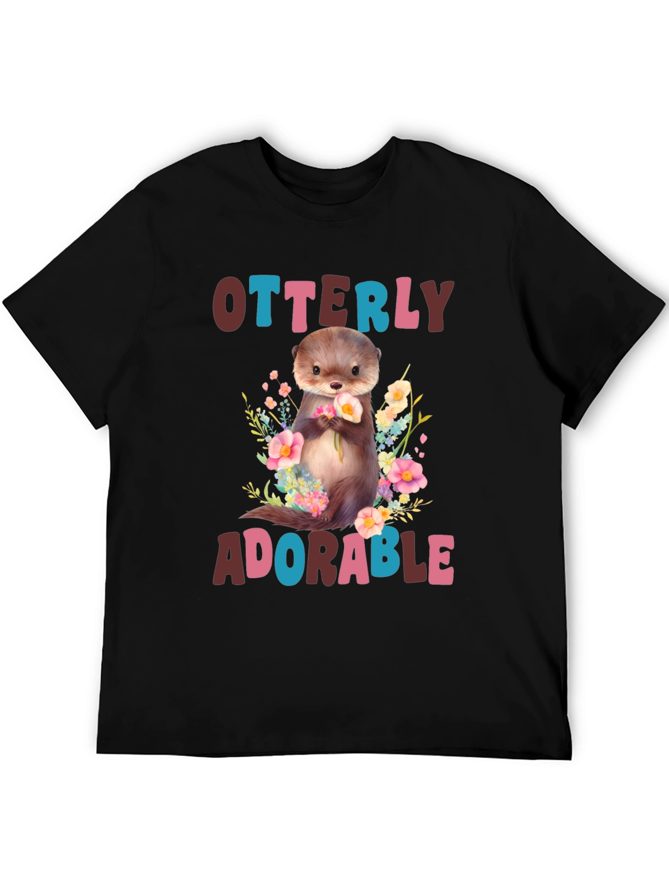 Otterly Adorable Graphic T-Shirt - Cute Animal Tee