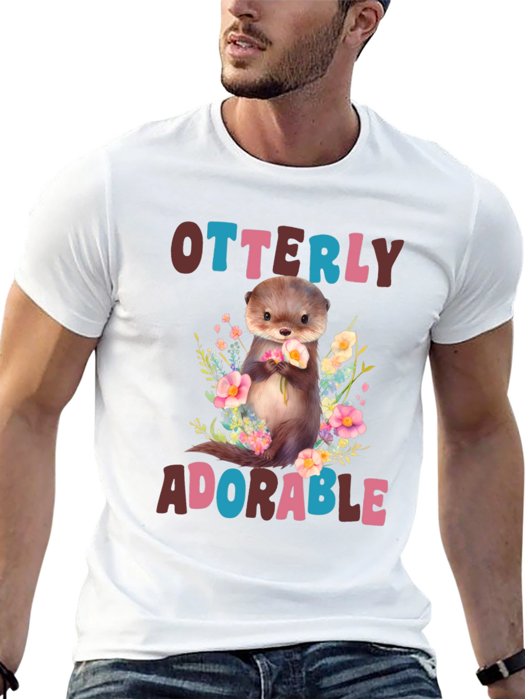 Otterly Adorable Graphic T-Shirt - Cute Animal Tee