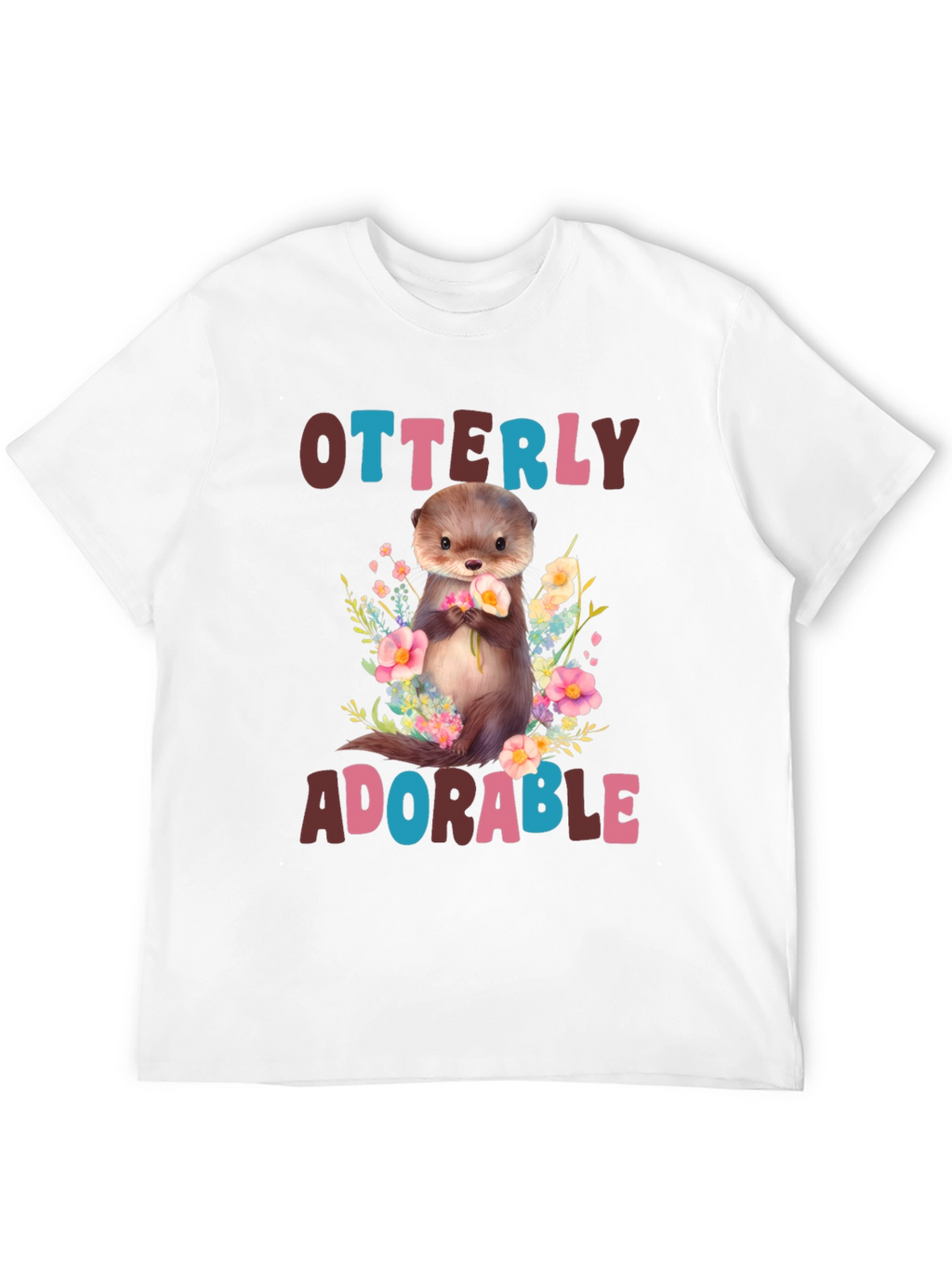 Otterly Adorable Graphic T-Shirt - Cute Animal Tee