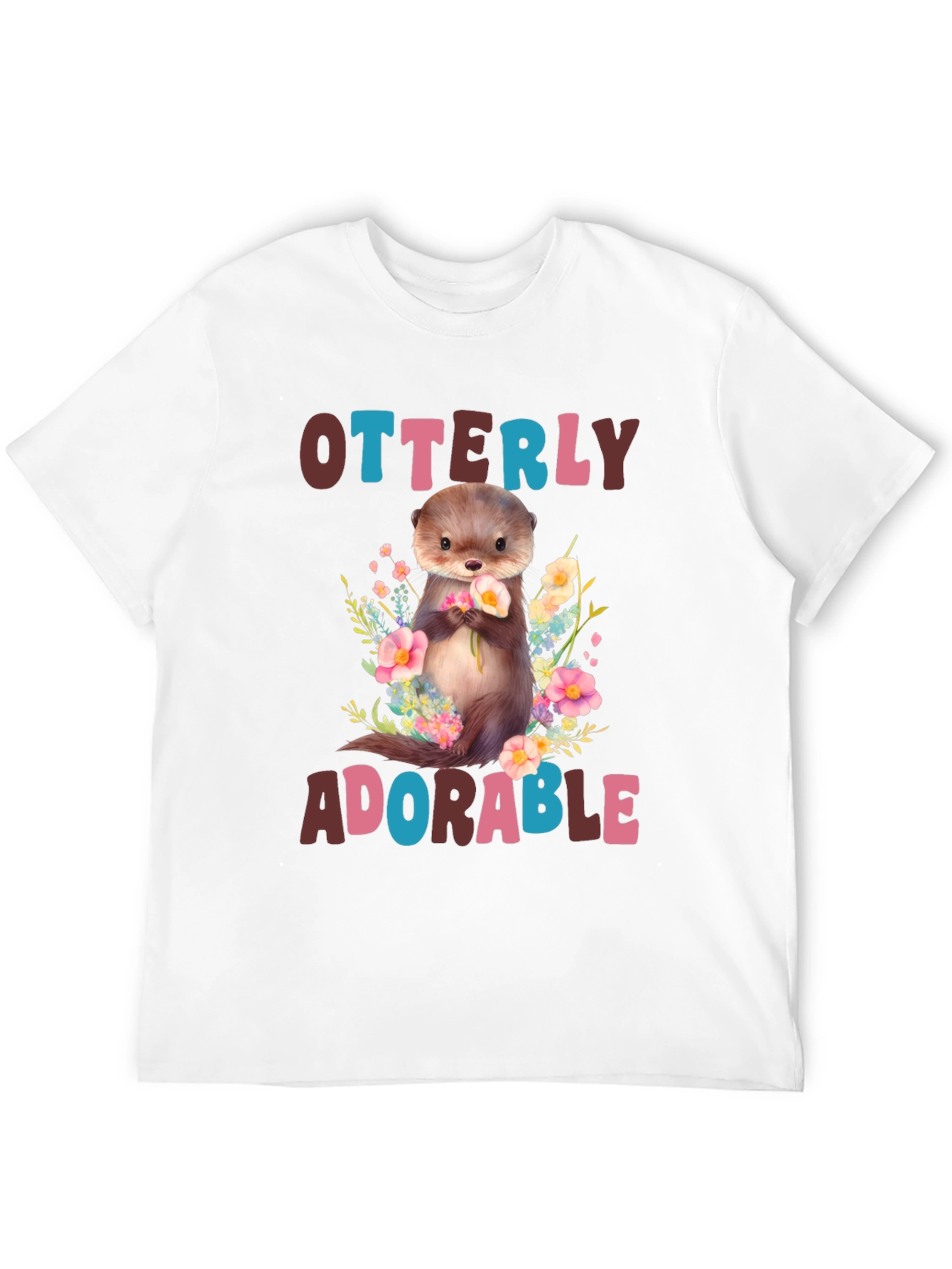 Otterly Adorable Graphic T-Shirt - Cute Animal Tee