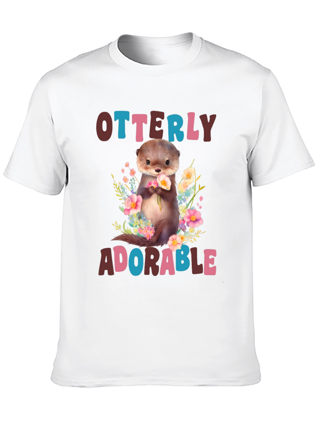 Otterly Adorable Graphic T-Shirt - Cute Animal Tee