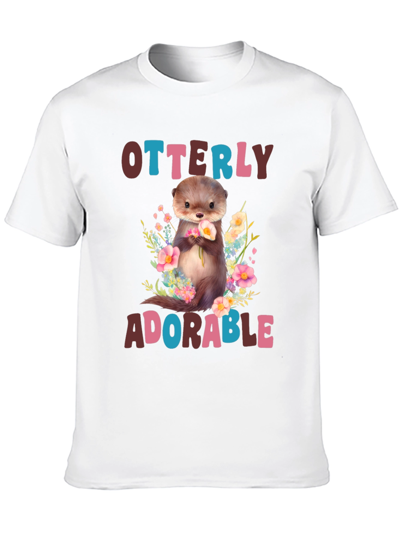 Otterly Adorable Graphic T-Shirt - Cute Animal Tee