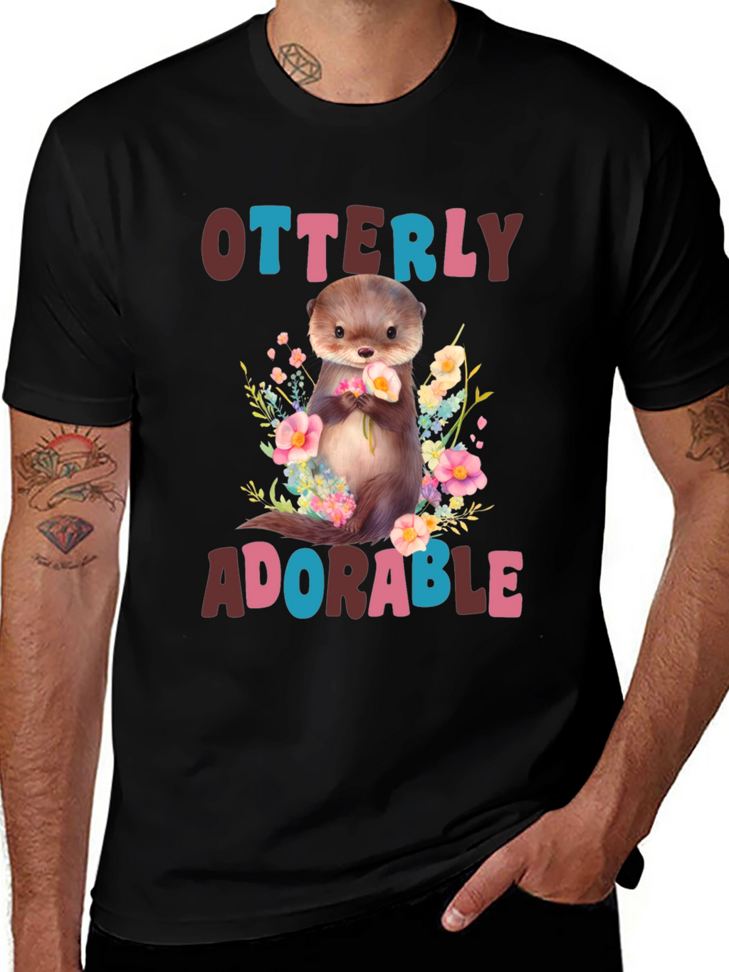 Otterly Adorable Graphic T-Shirt - Cute Animal Tee