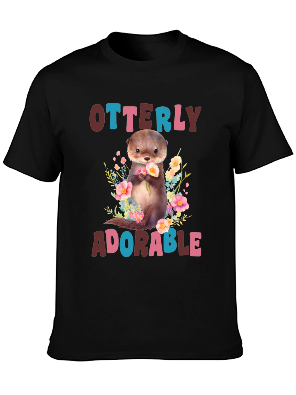 Otterly Adorable Graphic T-Shirt - Cute Animal Tee