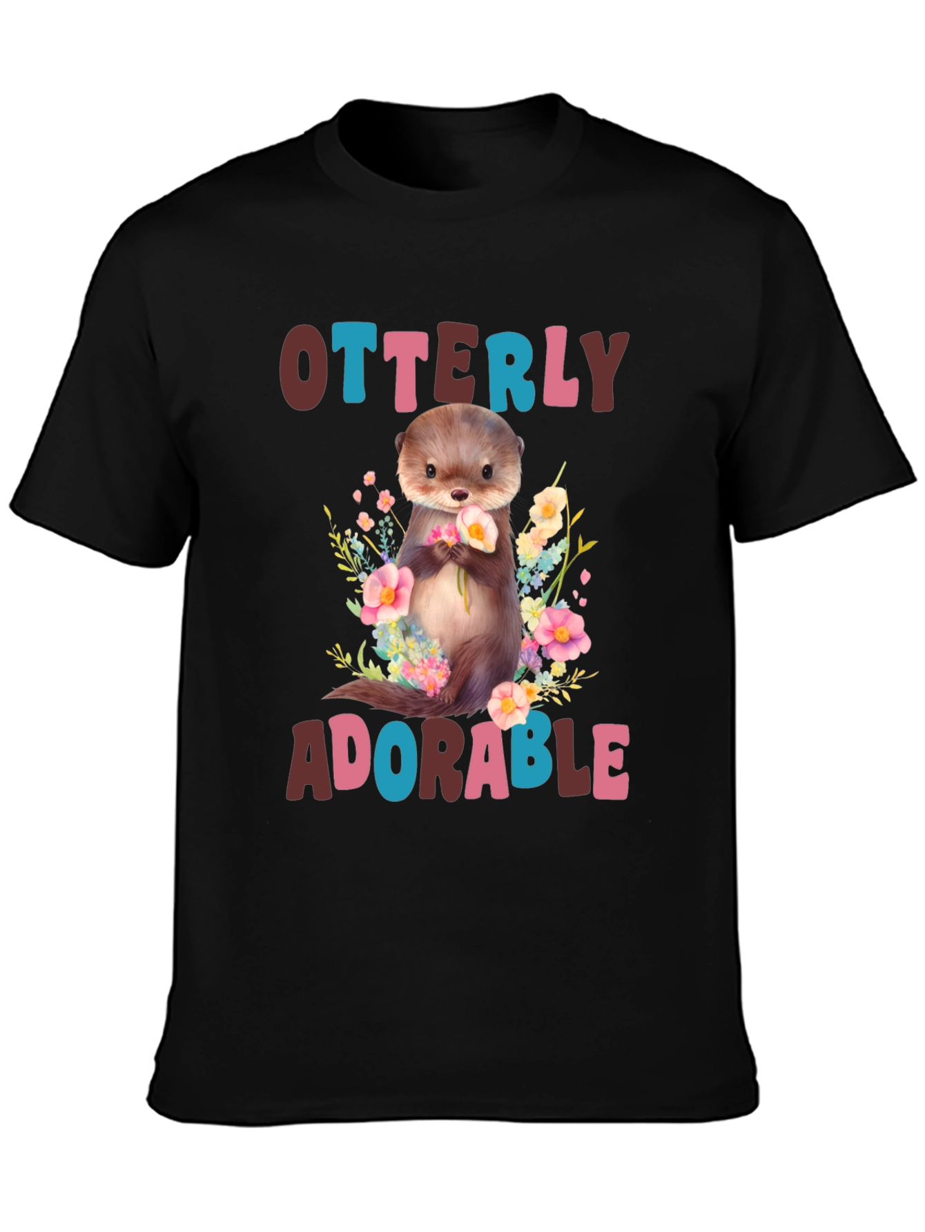 Otterly Adorable Graphic T-Shirt - Cute Animal Tee