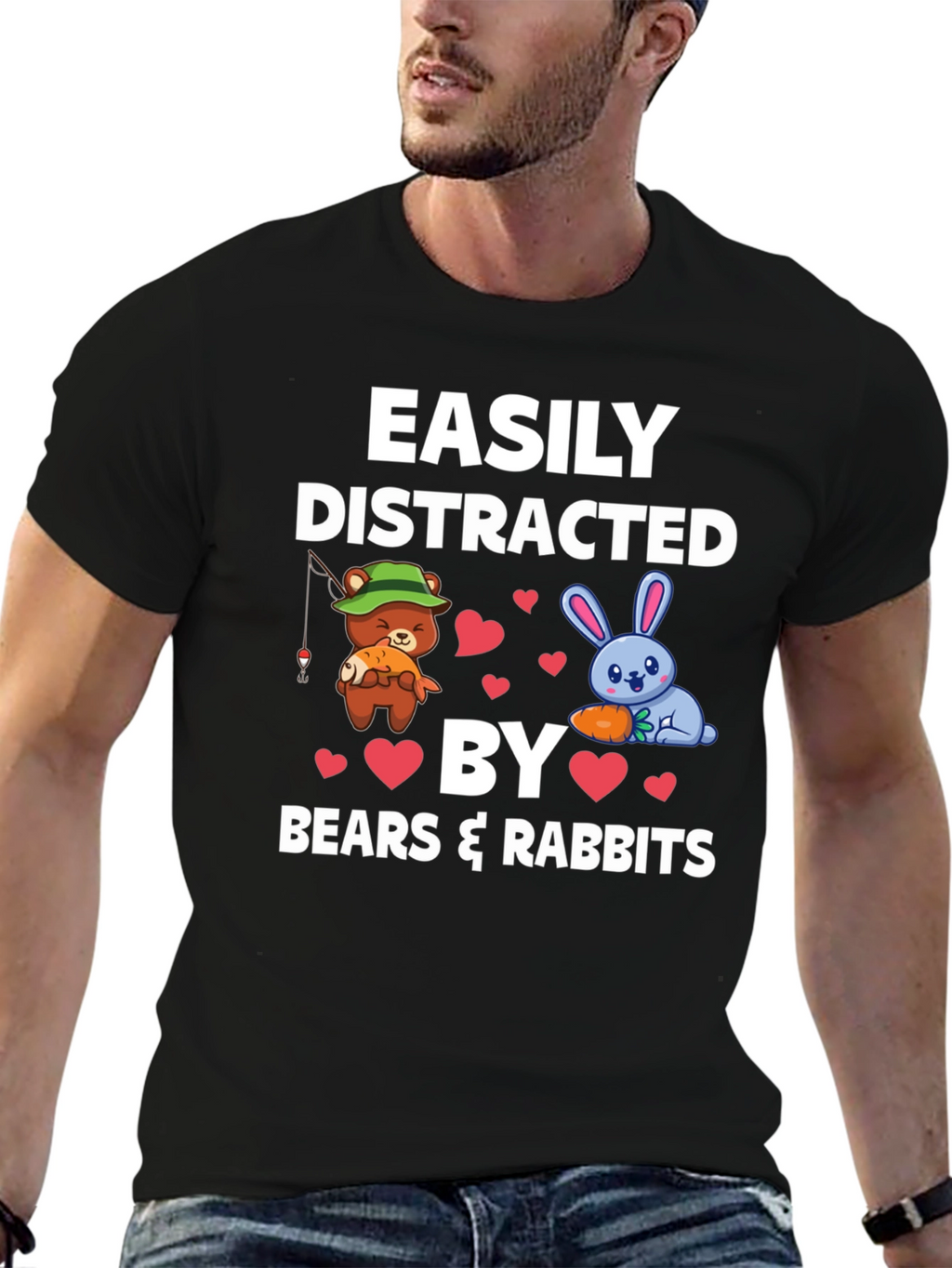 Easily Distracted by Bears & Rabbits T-Shirt