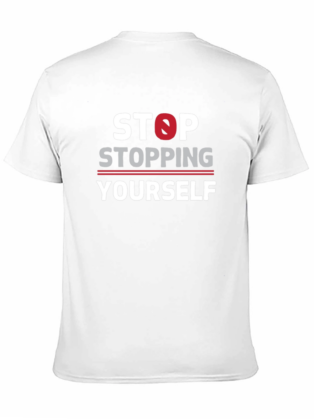 Stop Stopping Yourself Black Graphic T-Shirt
