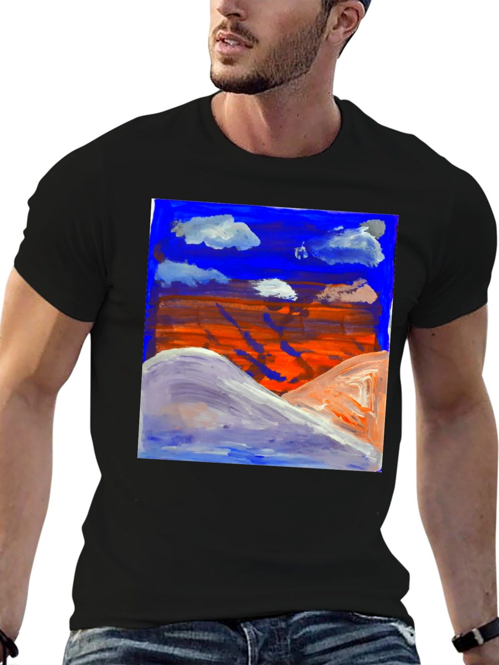 Artistic Landscape Graphic Tee