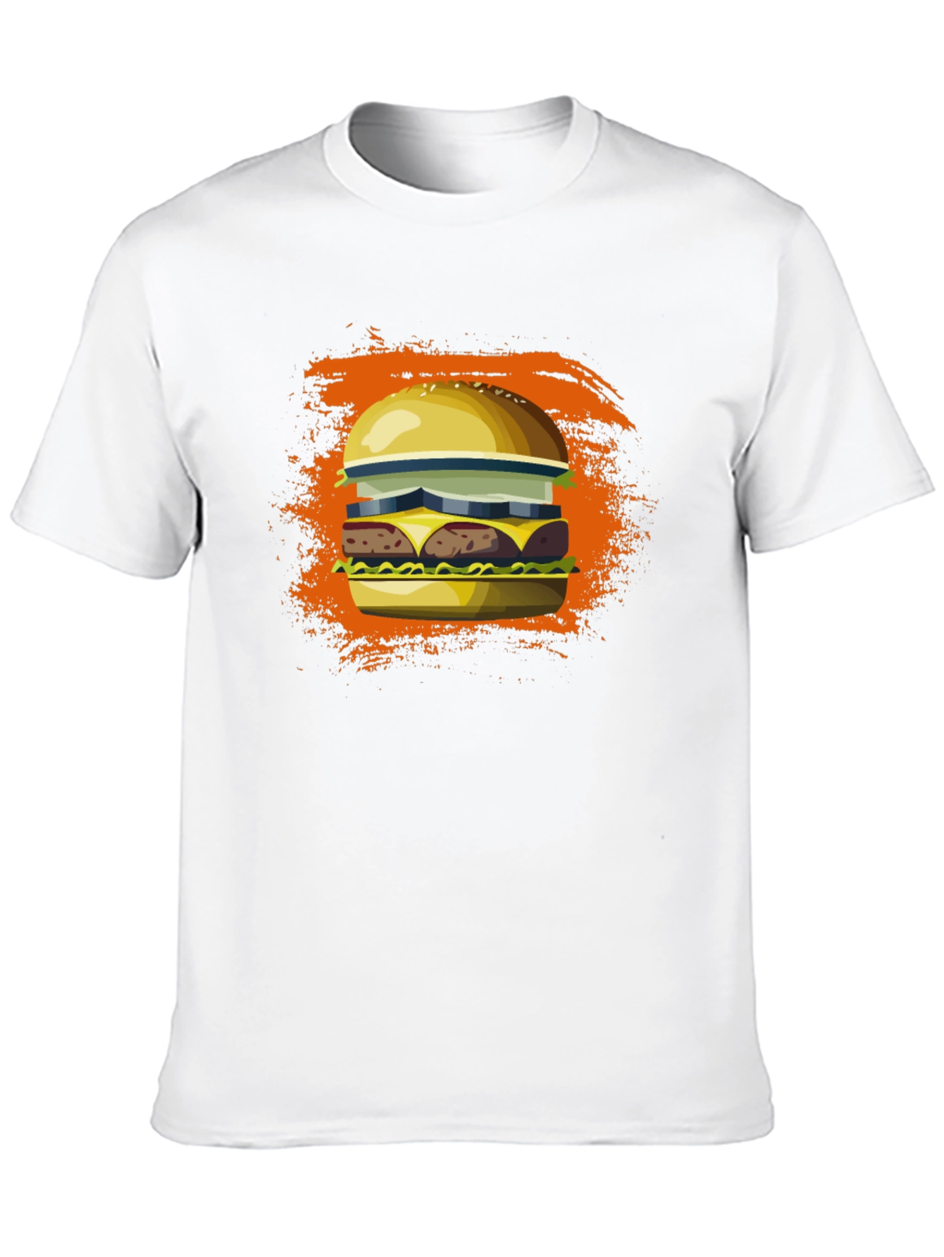 Burger Graphic Tee - Unisex Cotton T-Shirt