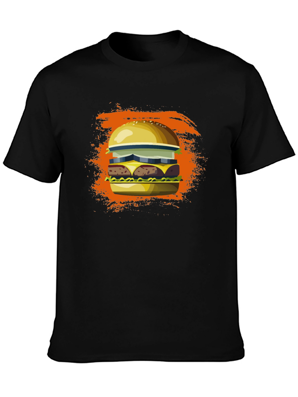 Burger Graphic Tee - Unisex Cotton T-Shirt