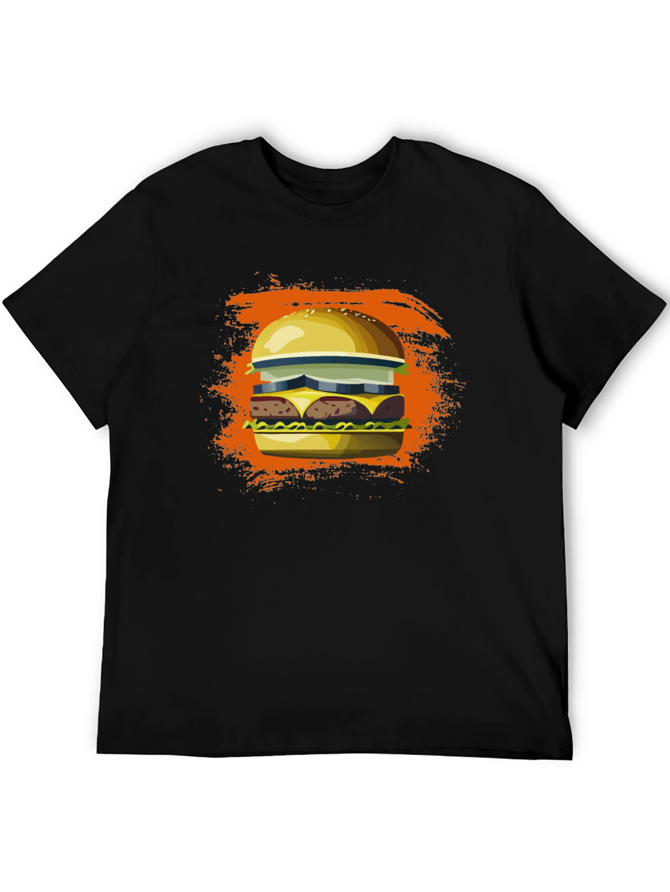 Burger Graphic Tee - Unisex Cotton T-Shirt