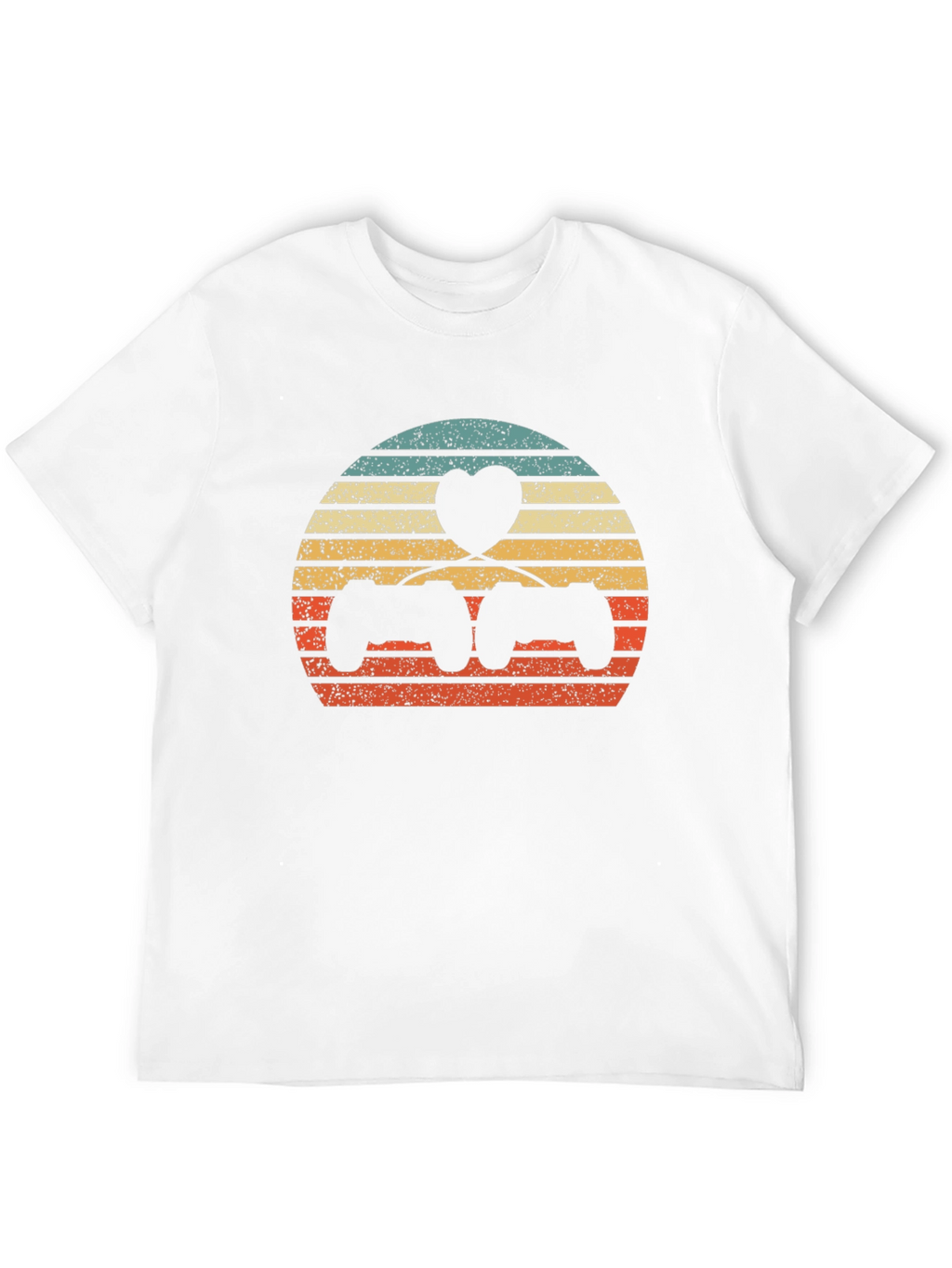 Gamer Love T-Shirt - Retro Gaming Heart Design