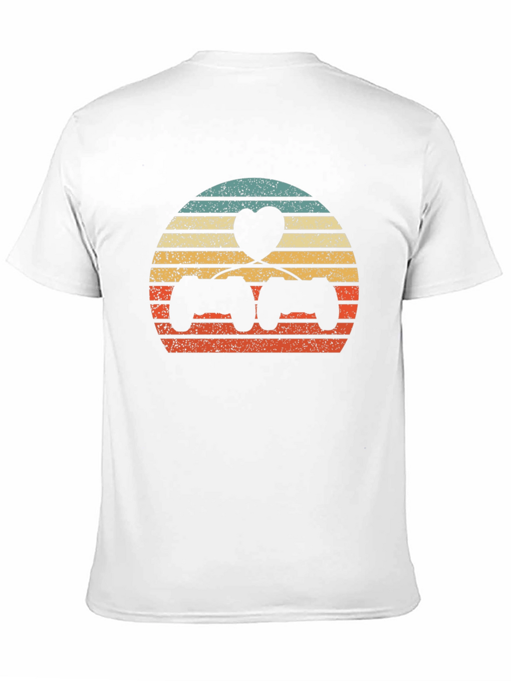 Gamer Love T-Shirt - Retro Gaming Heart Design