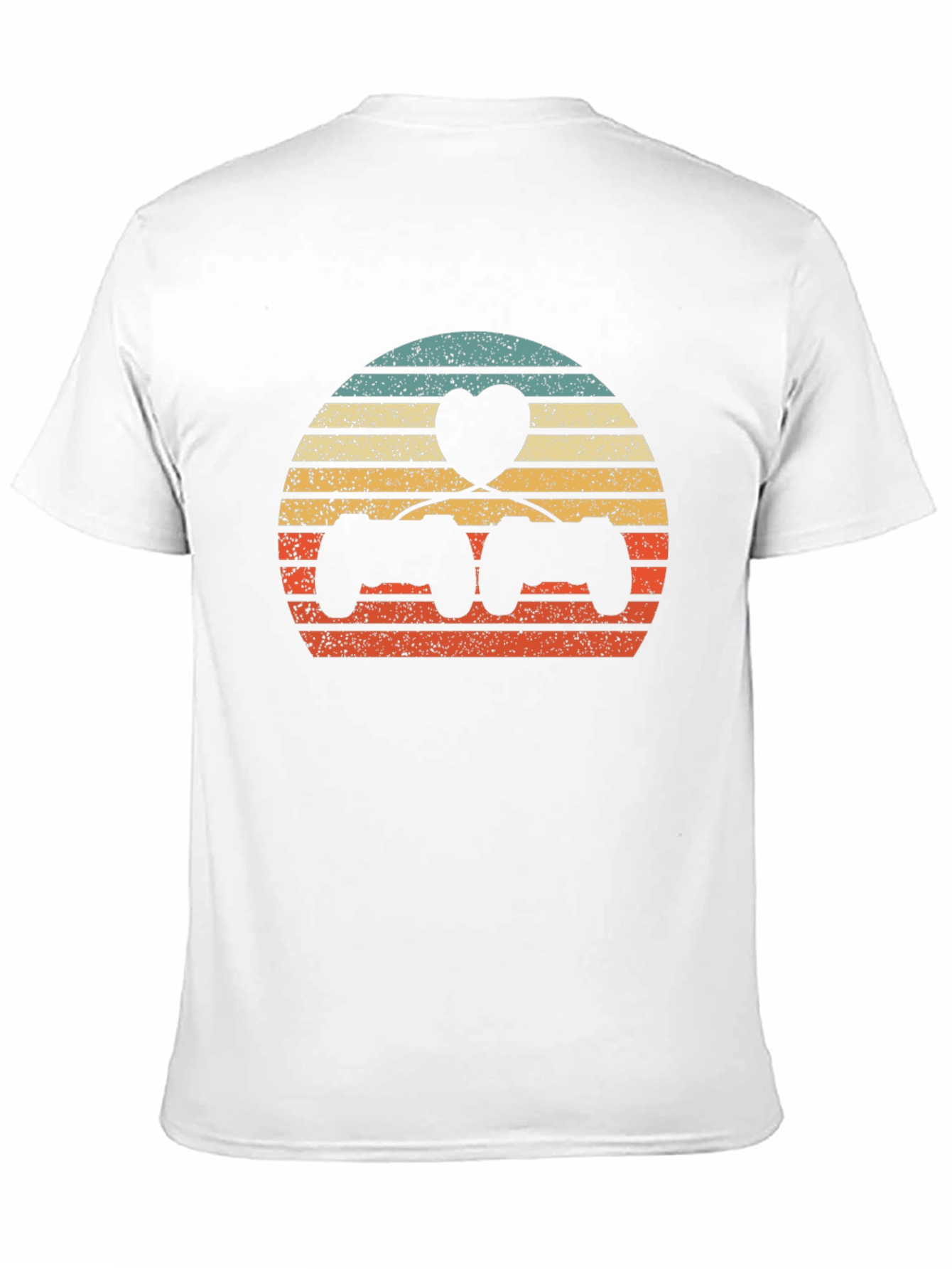 Gamer Love T-Shirt - Retro Gaming Heart Design