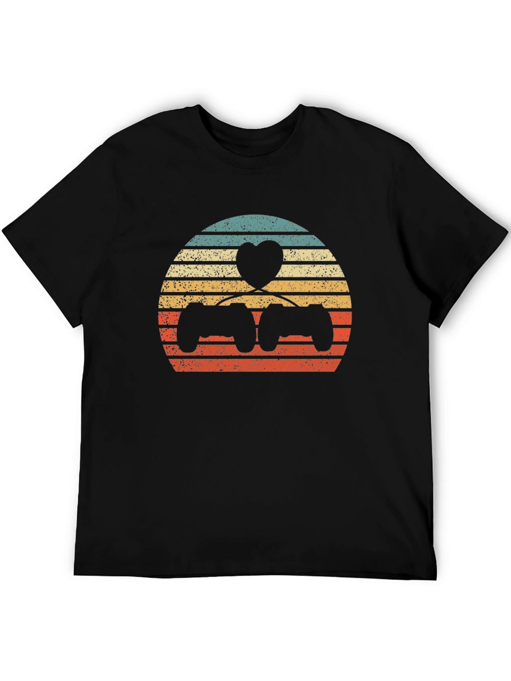 Gamer Love T-Shirt - Retro Gaming Heart Design