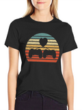 Gamer Love T-Shirt - Retro Gaming Heart Design