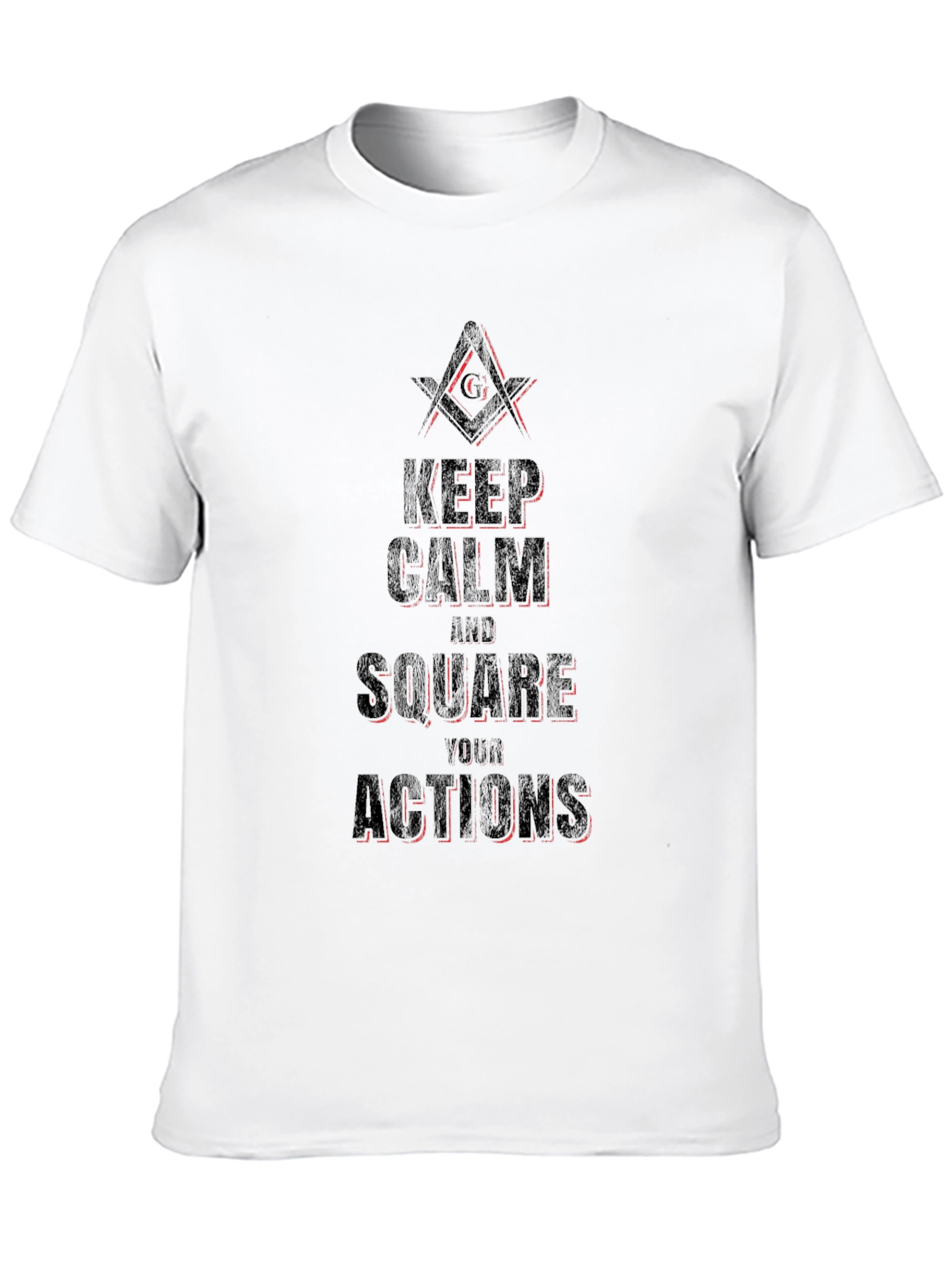 Keep Calm and Square Your Actions Graphic T-Shirt