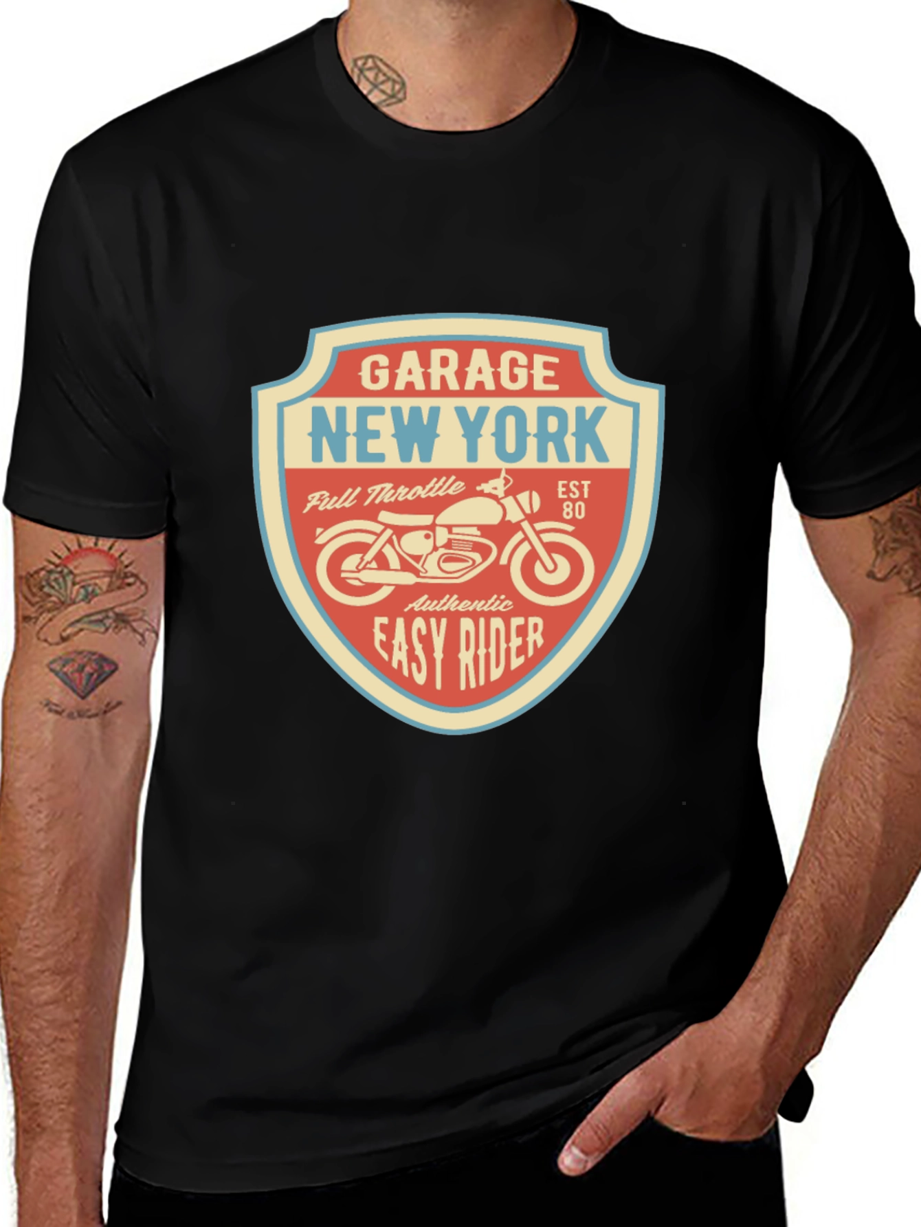 Garage New York Motorcycle T-Shirt - Easy Rider Tee