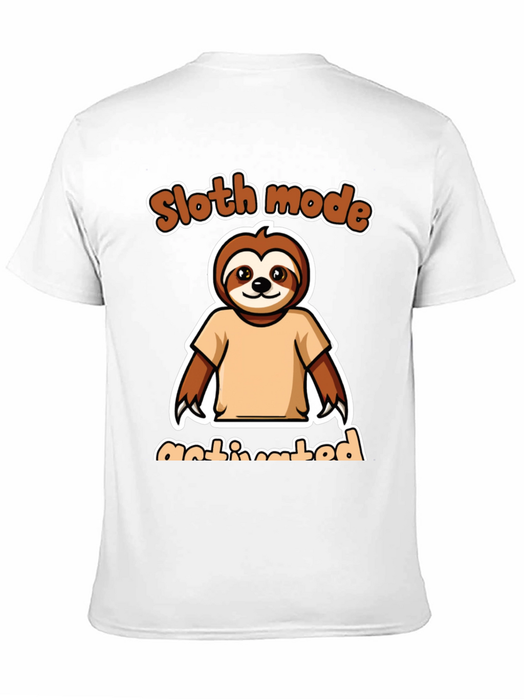 Sloth Mode Activated Black Graphic Tee